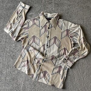 JCPenney - Vintage European Fit Button-down Men's Large Western Shirt